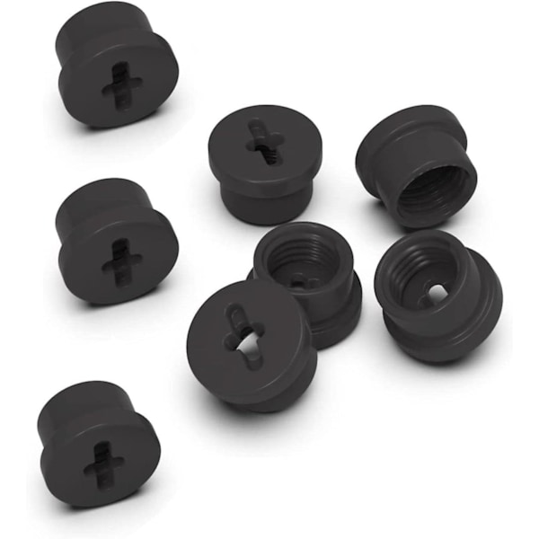 Blæreventilskruer - for Riddell Speedflex Hjelm & Speed Lcon, Høy Slagfast Ventilhette (Svart, 8 stk)
