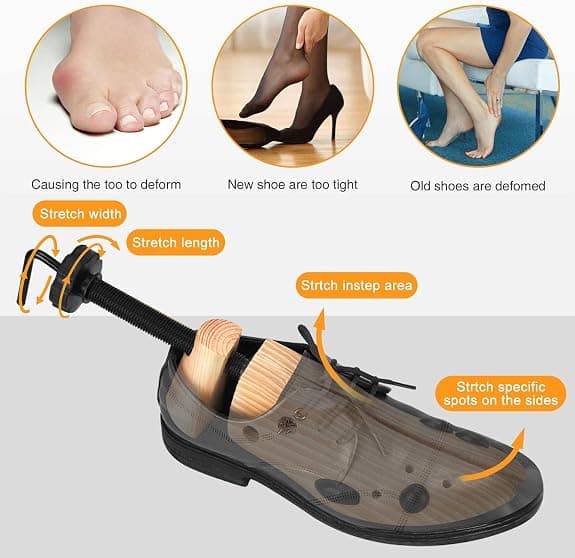 Justerbar skoblok til mænd og kvinder, størrelse M[C] Size 39-41