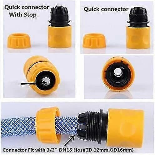 1 dyse, 6 konnektorer