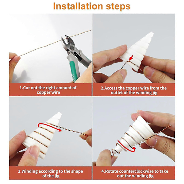 Ren kobbertråd Elektro-kultur Have Sæt Forbedre Plantens Vækst Spole Vindingsjig Til Indendørs Og Udendørs Haver Kaesi