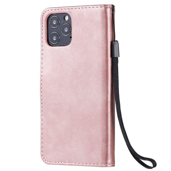 Rose Gold iPhone 12 og 12 Pro Wallet Cases