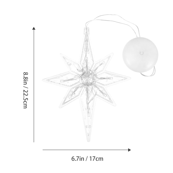 1 stk Jule Suttelys Polaris Design Led Lys Dekorativ Lampe (uden Batteri)