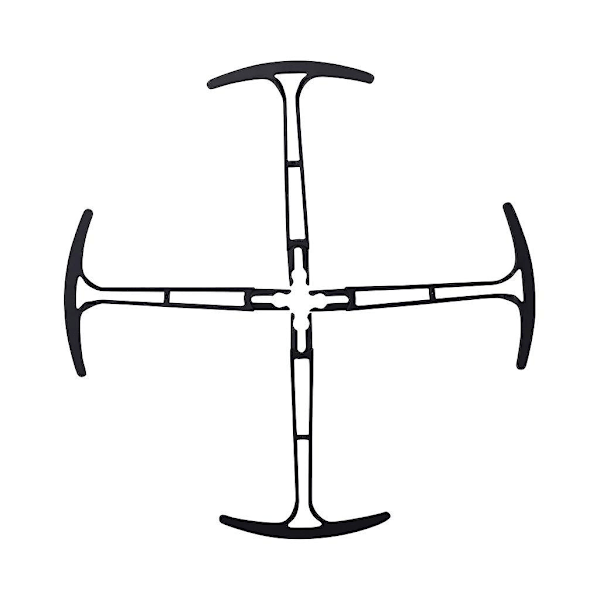 4x Extra propeller + propellerskydd för HS175 D65 SYMA X500 X30 Z6 Drönare (C)
