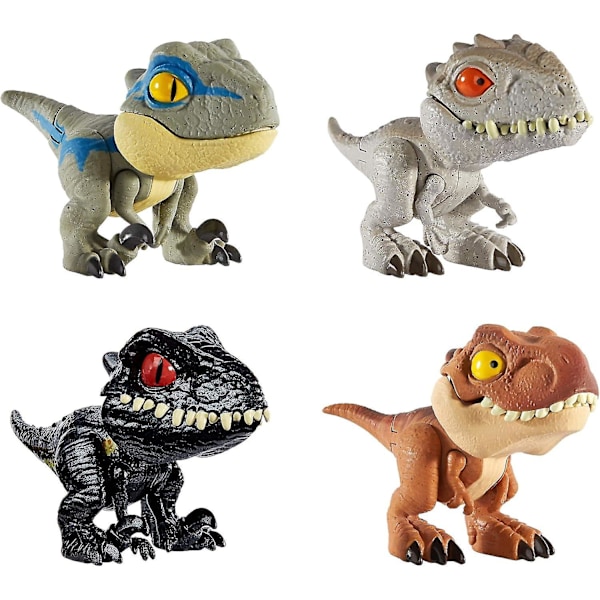World Dinosaur Snap Squad Samlarobjekt För Visning, Lek Och Snap-På Funktion För Fästning På Ryggsäckar, Lunchväskor Och Mer [Amazon Exklusivt]