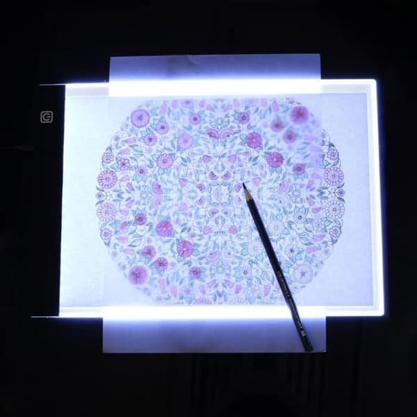 Grafiikkatabletit, LED-valaistu grafiikkatabletti, Ultra A4 -piirustuspöytä, piirustustabletti, valaistu luonnostelutabletti [YJD]