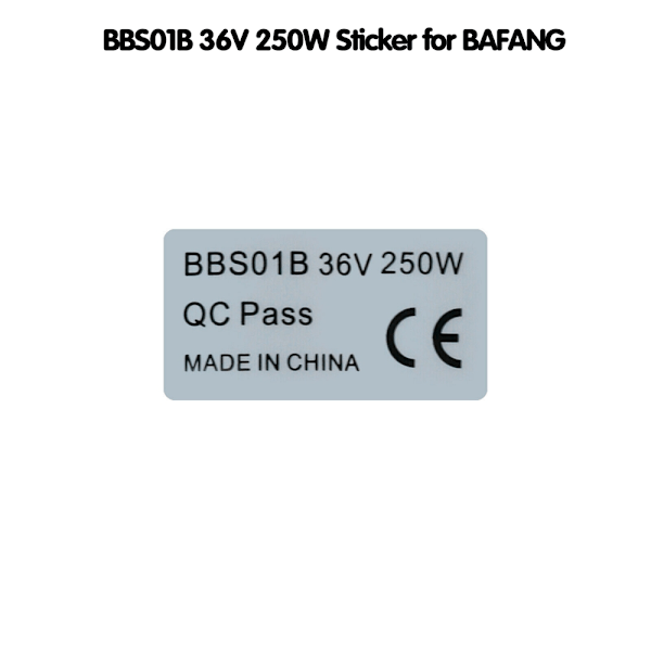 2 * BBS01B Motorstikker 36V 250W CE-merke for Bafang Mid