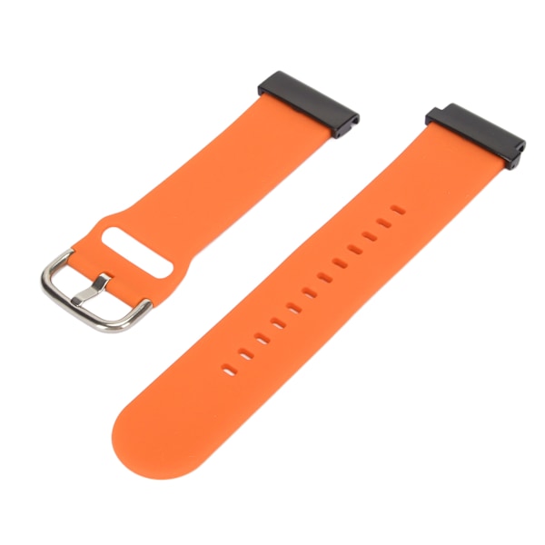 26 mm silikon armbånd for klokke, fleksibelt justerbart erstatningsarmbånd for Fenix 7X 6X 5X oransje [C]