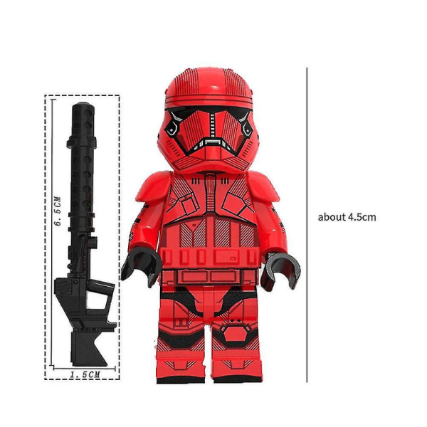 Hög kvalitet 8 delar/ set Lego Star Wars Minifigurer Star Wars Brick Actionfigurer[PB]