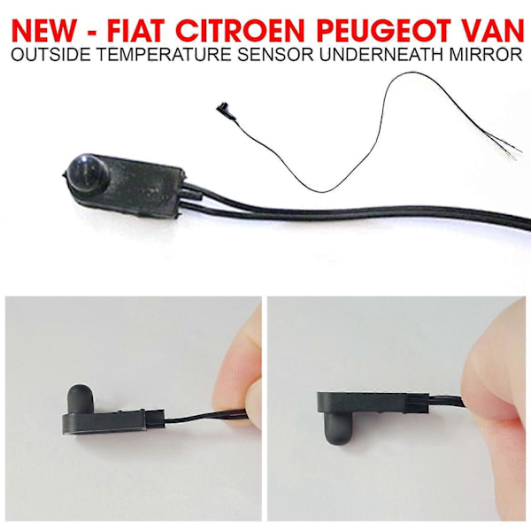 Ny - Fiat Citroen Peugeot Skåpbil Utomhustemperatursensor Under Sidospegel BRA (FCC)