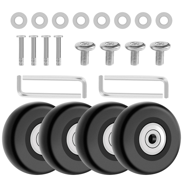 OD 50mm 4 Set Reserveringar för Resväska Hjul Axlar Deluxe Reparationsverktyg