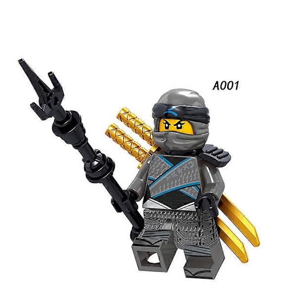 8 st Ninja-serien Mini Blocks Actionfigurer Dockor Leksaksset för Barn Presenter