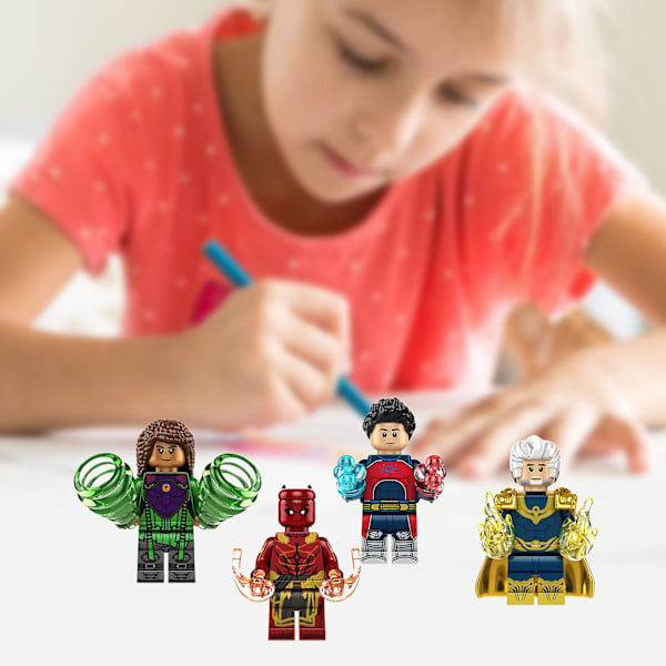 4,5 cm Minifigur DIY Klossar Leksaker Miniatyr Filmserie Actionfigur Samlarobjekt Monterade Byggklossar Pedagogisk Leksak