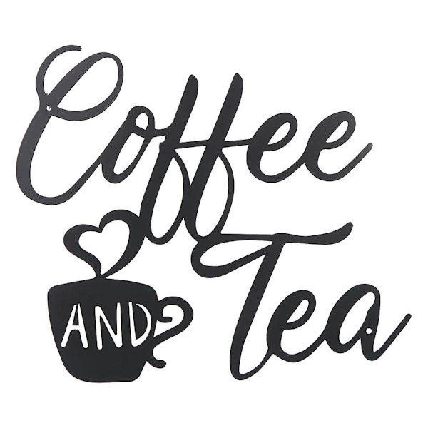 Kaffebönor och Te-skylt Hängande Ornament Modell Dekorationstillbehör