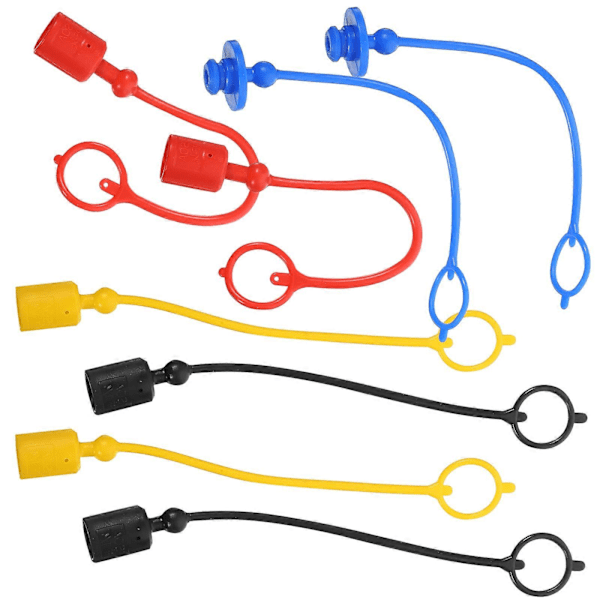 4 Set Hydrauliska Kopplingsskydd Rör Snabbkoppling Koppling Dammskydd