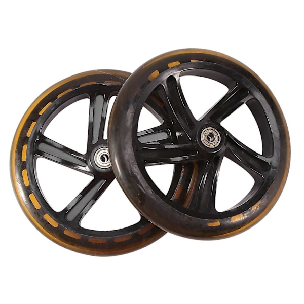 2 stk. Scooterhjul 200 mm PU Material Hjultykkelse 30 mm ABEC-7