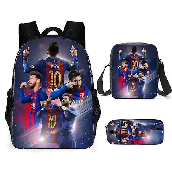 Ny ankomst Fotballstjerne Lionel Messi Trykt Skolesekk eller Veske eller Pennveske eller Tredelt Ryggsekk Studenter[C] 21 Only a pen bag