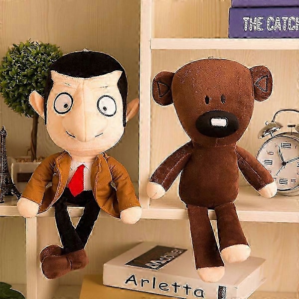 Morsom Mr. Bean P Leke Søt Dyreutstoppet Dukke i R Myk- 2pcs