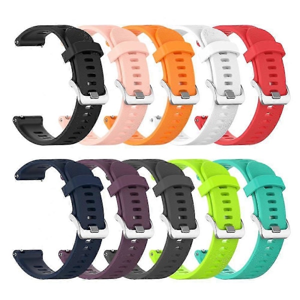 Armband för Garmin Forerunner 645 Smart Watch Silikon Armbandsbyte Handledsfärg 09 blå (C)