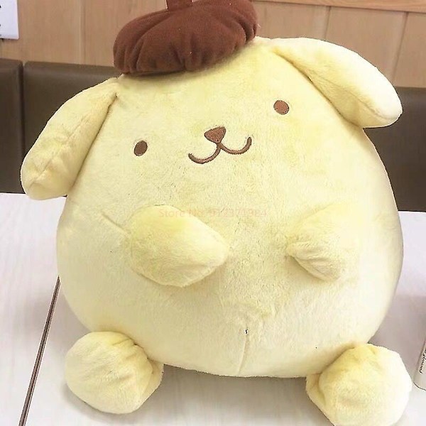 50cm Sanrio Pompompurin Plyschdjur Stor Storlek Söt Kudde Present Barn Super Mjuk Pom Pom Purin Plushie Dock Rum Dekoration