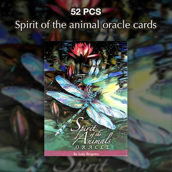 Fuldt Engelsk Kortdæk Spirit Of The Animal Oracle Cards Mystiske Tarotkort Til Skæbne Spådom Brætspil Legetøj