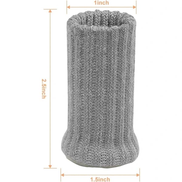 24-pack Stolsockor i Stickat Material, Halkfria, Skyddar Mot