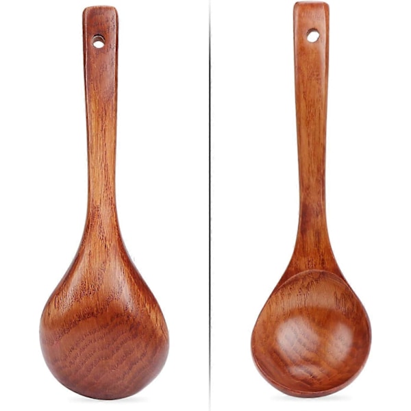 Träslev för Soppa, Naturlig Träslev, Grötslev, 24 cm Längd I6(FCC)