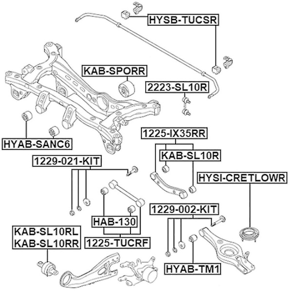 Justeringsbult för underarmskontroll, reparationskit, camberjusteringsbult, 1229-002-kit 55260-3k100 F