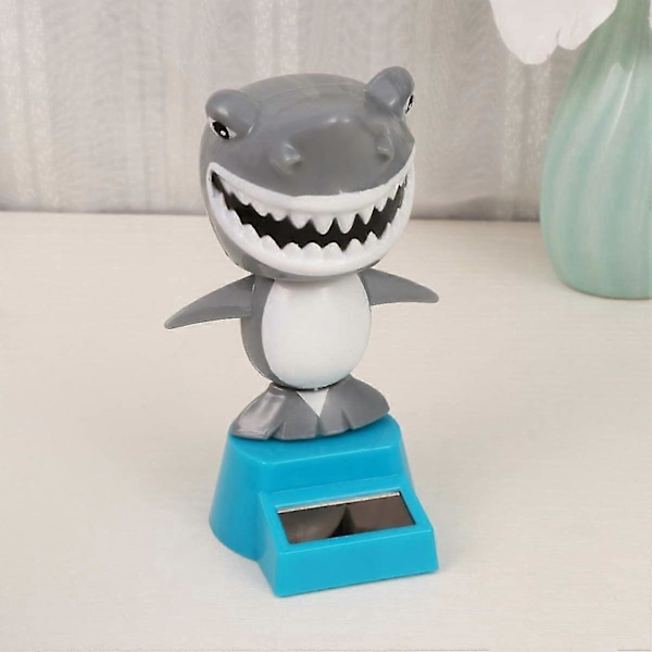 2024 Solcellsdriven Dansande Leksak Bobblehead Hajdocka Djurdansande Figur Leksak Bilinstrumentbräda Dekoration