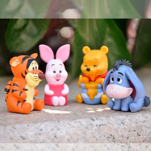 10 kpl Disney Nalle Puh Ihaa Anime Hahmot Lelu-WELLNGS (C)