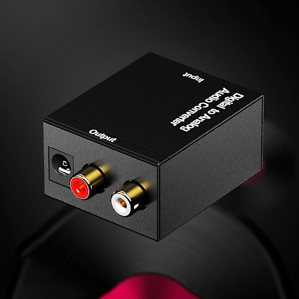 Optisk Koaxial SPDIF Digital till Analog RCA Stereo Ljudkonverterare för Högtalare Converter   USB Cable