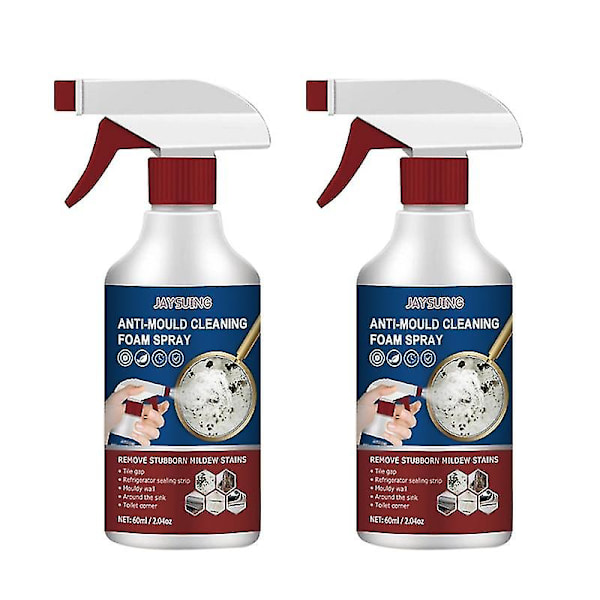 2x Muggsoppfjerner Skum Muggsopp Deodorant Dekontamineringsspray Skum Muggsopp