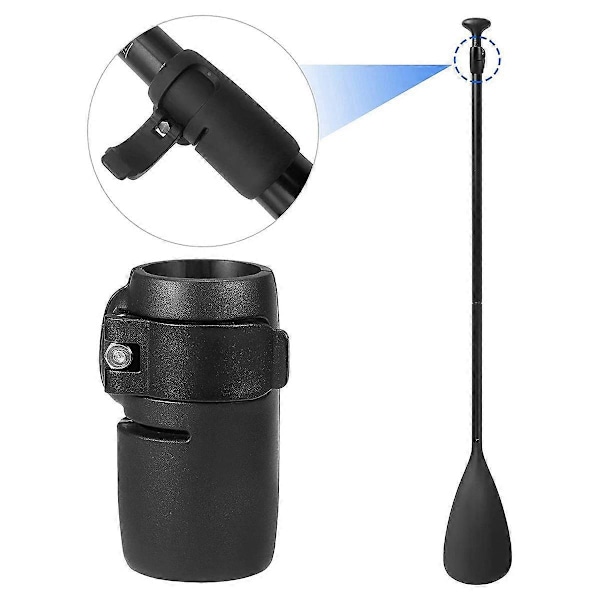 Stand Up Paddle Clamp Båtar Kajak Justerbart Spänne Snabbkoppling Paddel Skaftklämma Justerare Kajak (C) black