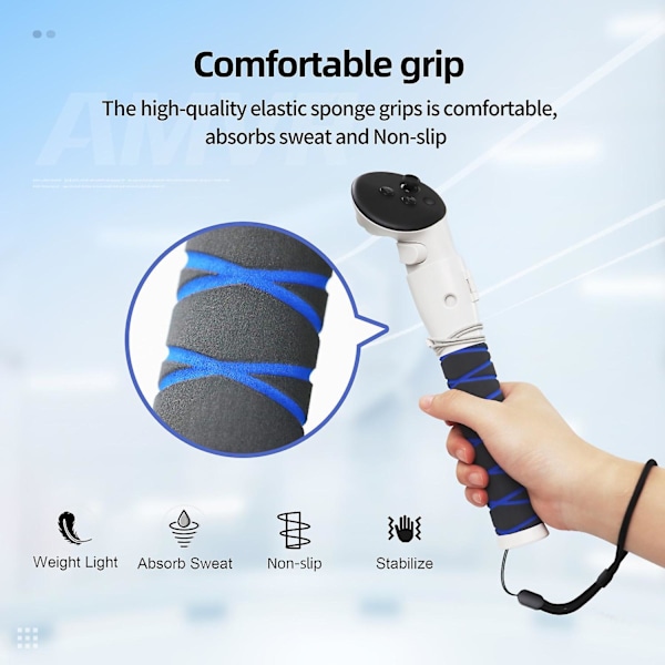 AMVR Q3JP2 For Meta Quest 3 VR Gaming Controller 1 Par Udvidelsesgreb