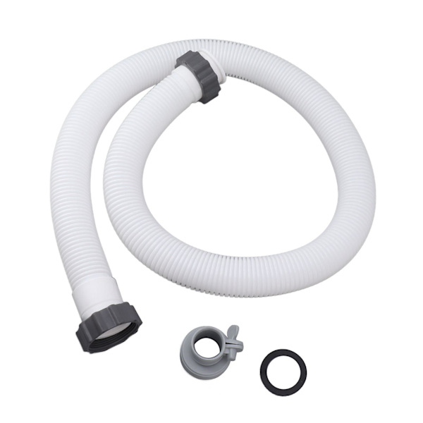 Poolpumpe udskiftningsslange - 1,5 tommer diameter, 59 tommer lang - Inkluderer 1 slangeadapter