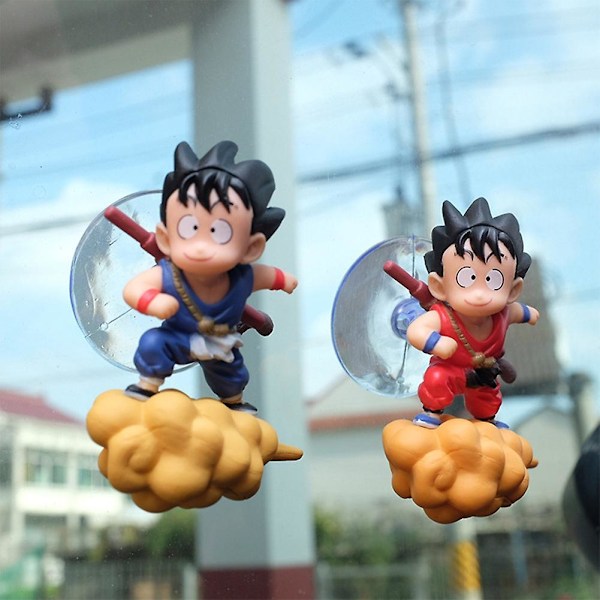 Sööt Dragon Ball Goku PVC-toimintahahmo imukupilla, auton ikkunaan tai peiliin [C]