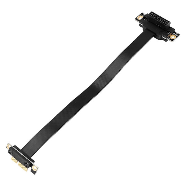 PCIE X1 Riserkabel Dubbel 90 Grader Höger Vinkel PCIe 3.0 X1 till X1 Förlängningskabel 8Gbps PCI Express