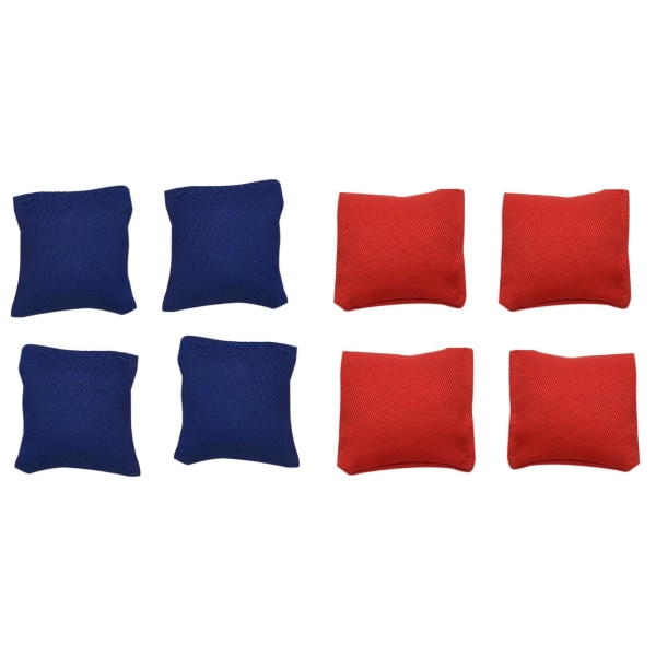 Väderbeständiga Cornhole Bean Bags Set om 8[C] Red blue