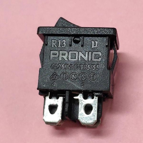 Strømbryter 6A250V T85/55 4 Pin 2 Gir Båttype Bryter Erstatning (HYYC)