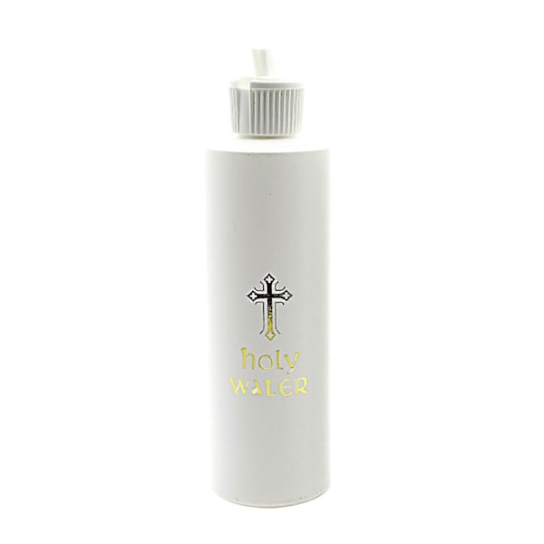 250ml Katolsk Kristen Heligt Vatten Flaska Tom Gyllene Kors Tom Behållare (C)
