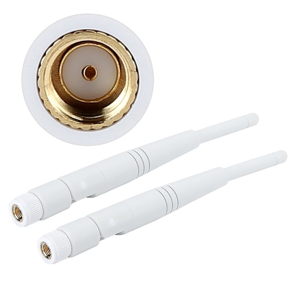 2 stk Dobbelbånds WiFi Antenne 4DBi - 2.4G/5G Omni RP-SMA Antenne