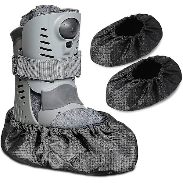 2 par Vandringsskoöverdrag Rekonvalescensskoöverdrag Halksäkra Fotstöd Överdrag Återanvändbara Stövlskydd Vattentäta Gips Regnöverdrag