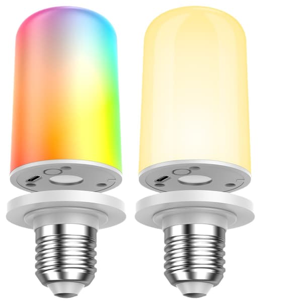 Rechargeable Wall Light - High Capacity LED, 360° Full Brightness, RGB+CCT 1800K, Button & Remote Control 5W