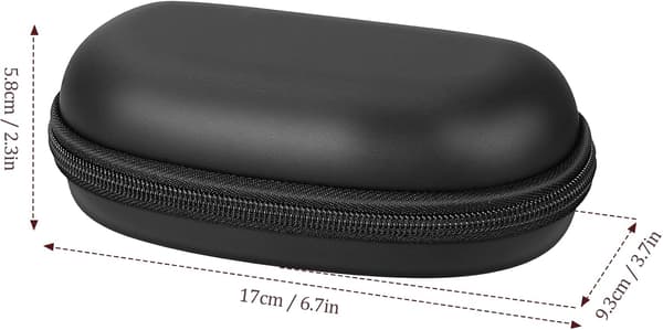 Skyddande solglasögonfodral med karbinhake, unisex PU stötsäker