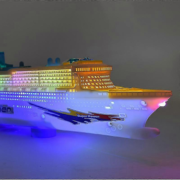 Elektrisk Oceanliner Kryssningsfartyg Leksak Blinkande Musikalisk Barn Pedagogisk Modell