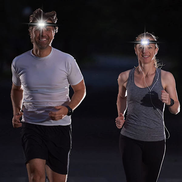 30 st LED-huvudlampor för vuxna och barn - Utomhuslampor med justerbart huvudband