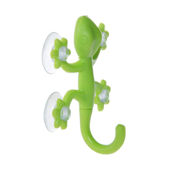 Gecko Kraftfull Plast Hängare med Fyra Sugkoppar Väggdekoration Badrum