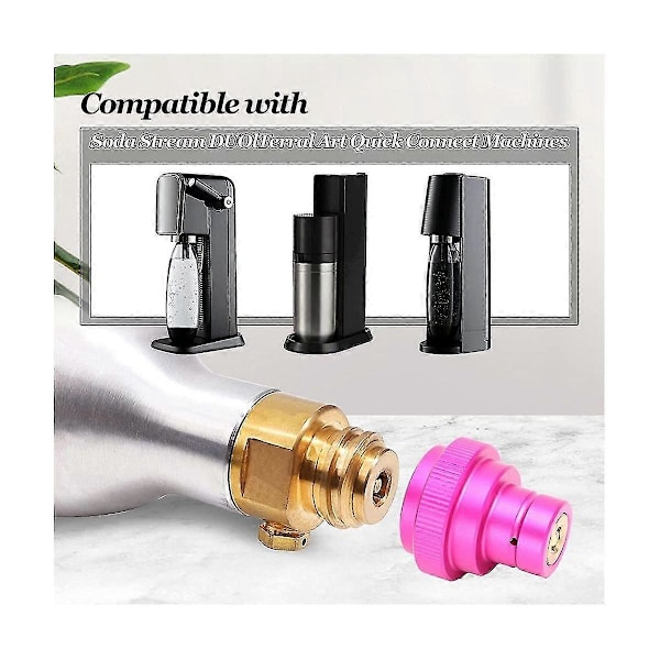 CO2 Hurtigadapter for Duo-Quick Connect QC, Art og Terra, Erstatning for CO2-sylinder TR21-4 Hann (C)