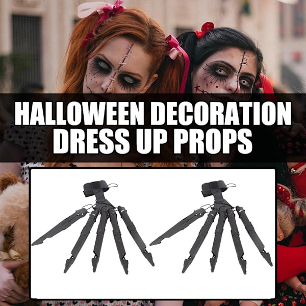Halloween ledade fingrar Halloween Cosplay rekvisita skräck led klo leksak för maskeradfest [C]