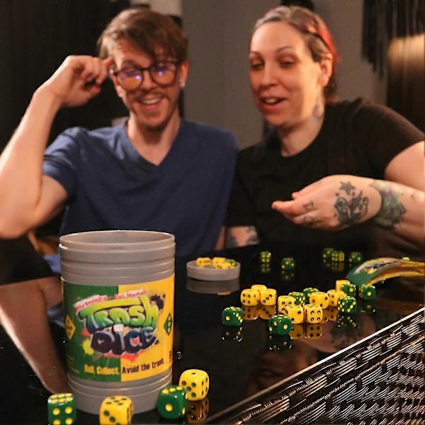 Trash Dices Spill Spennende 2-spillers brettspill for fest (C)