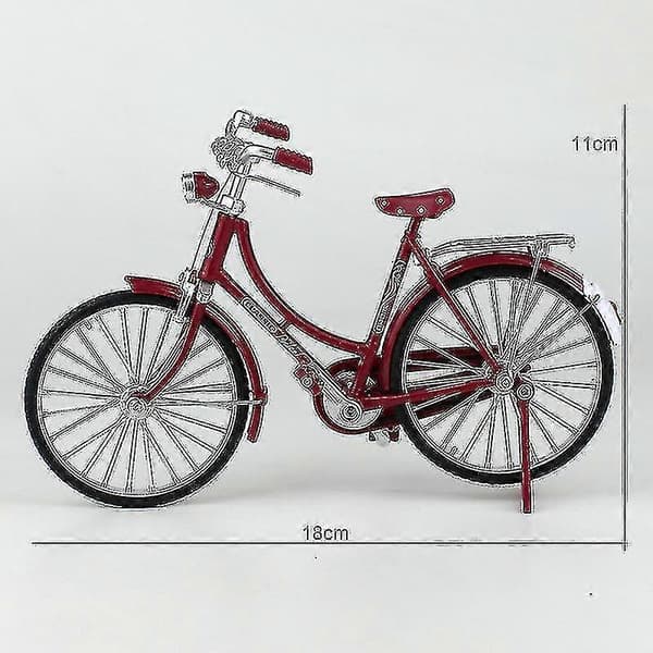 1:10 Legering Klassisk Retro Cykel Model Ornament Gr